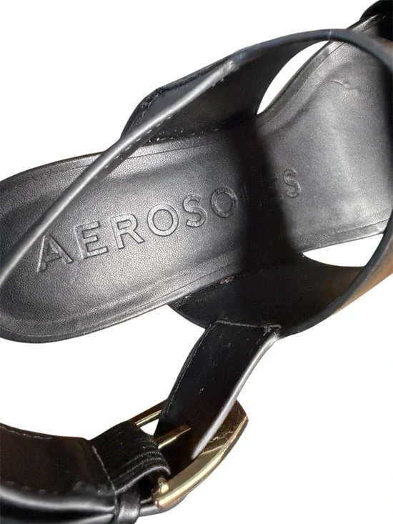 Classic Black Platform Block Heel Sandal - Picture 9 of 11